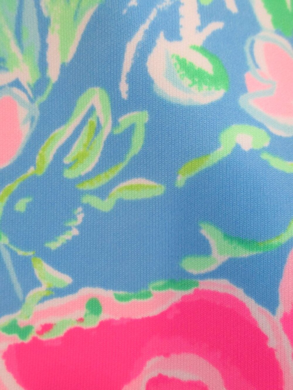 Lilly Pulitzer Zanzibar Blue Bunny Business Sophelia Big Sister Dress sz 16 - Picture 3 of 9